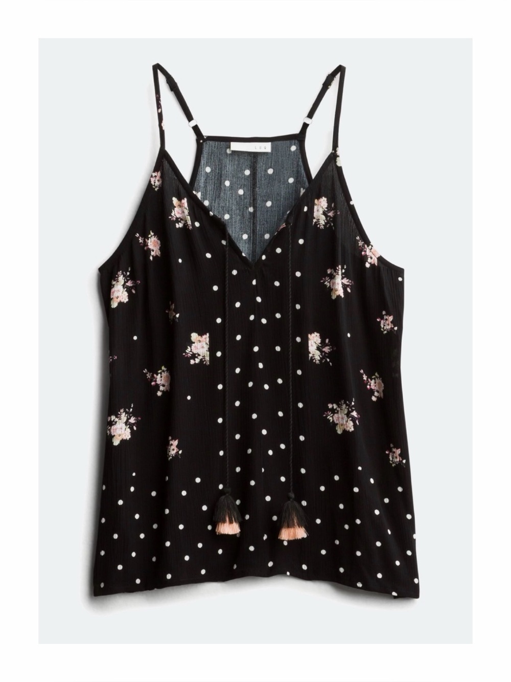 Luq Rachell Tie Detail Halter Top in Black size Small